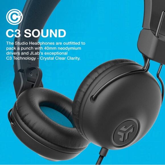 JLab Studio On-Ear Headphones - Picture 3 of 9